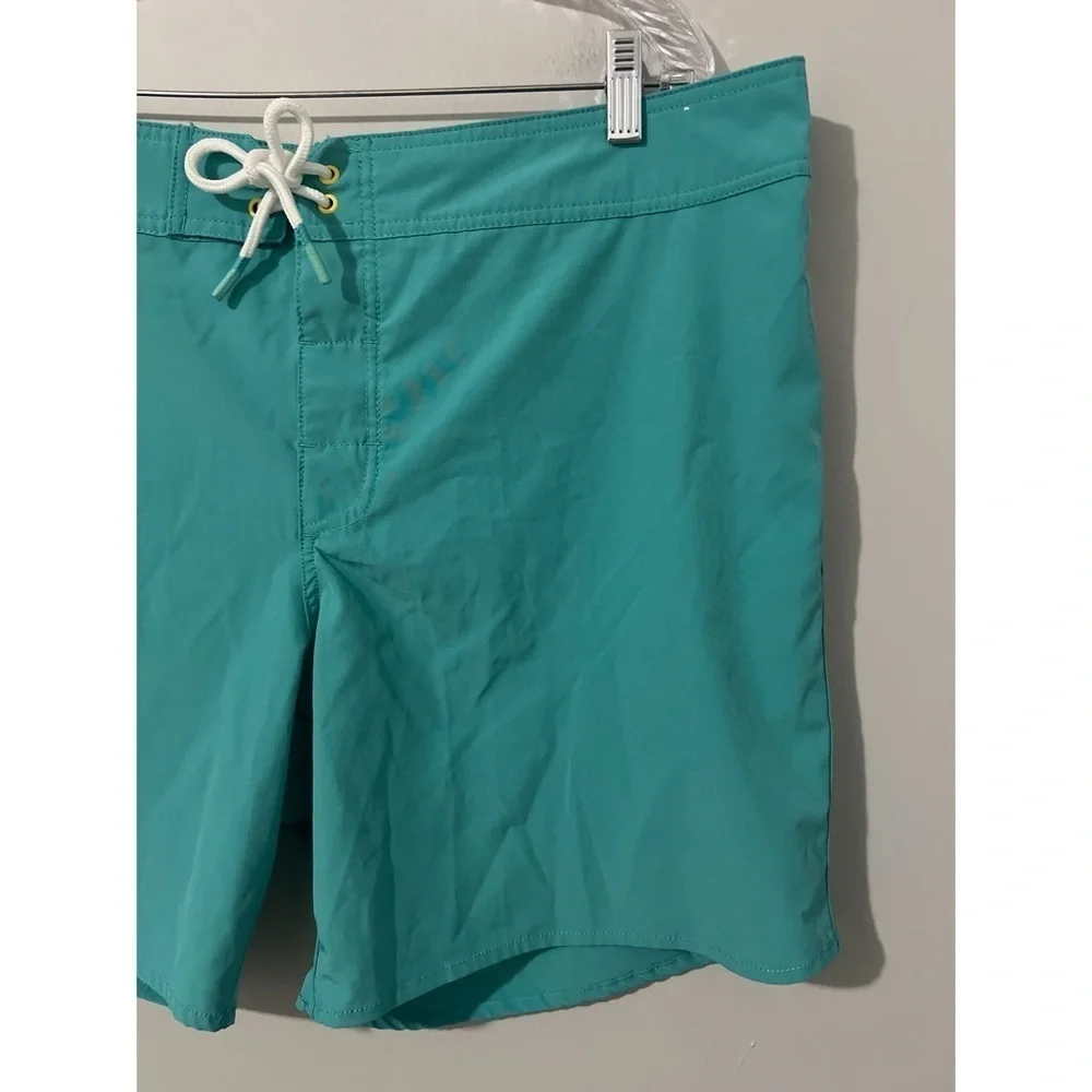 Chubbies Board Shorts Men's 38 Green Print Swim Trunks Drawstring